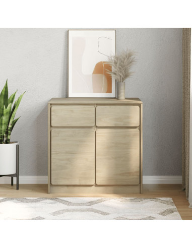 Credenza SAUDA 80x43x75,5 cm in Legno Massello di Pino