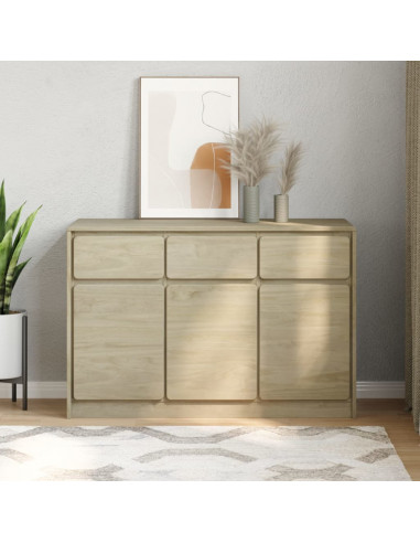Credenza SAUDA Rovere 114x43x75,5 cm in Legno Massello di Pino