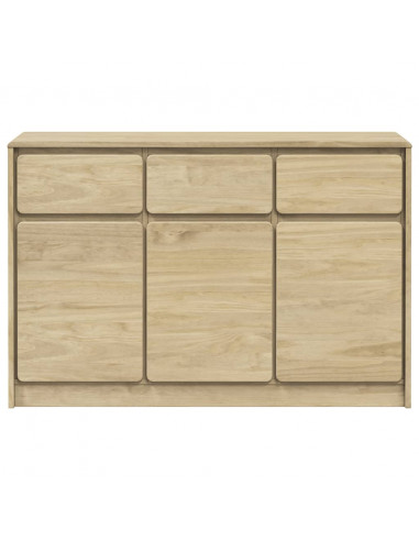 Credenza SAUDA Rovere 114x43x75,5 cm in Legno Massello di Pino