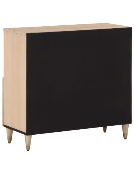 Credenza 80x33x75 cm in Legno Massello di Mango