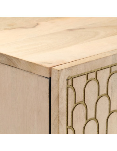 Credenza 40x33x110 cm in Legno Massello di Mango
