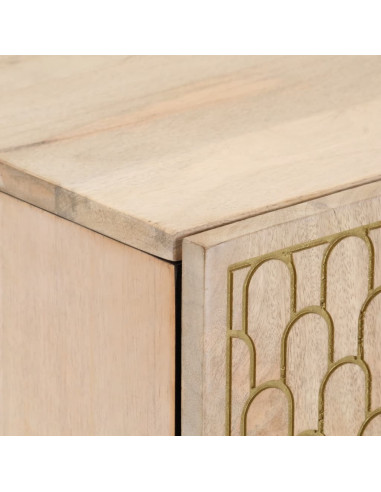 Credenza 40x33x75 cm in Legno Massello di Mango