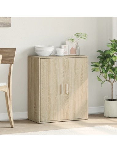 Credenza Rovere Sonoma 60x31x70 cm in Legno Multistrato