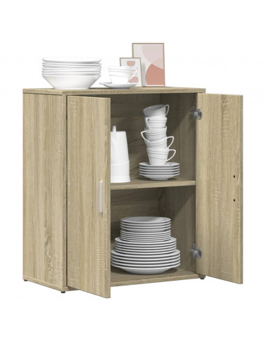 Credenza Rovere Sonoma 60x31x70 cm in Legno Multistrato