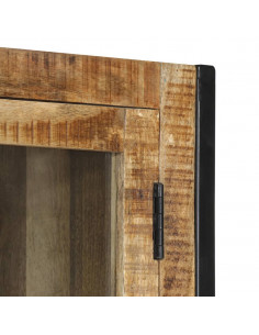 Credenza 100x40x175 cm in Legno Grezzo Massello di Mango 2