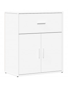 Credenza Bianco 60x31x70 cm in Legno Multistrato 2
