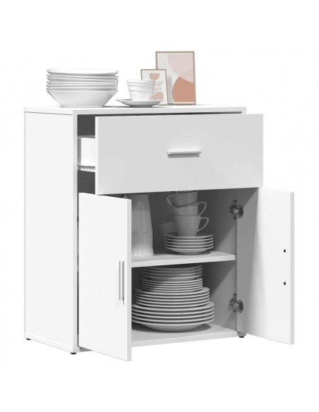 Credenza Bianco 60x31x70 cm in Legno Multistrato