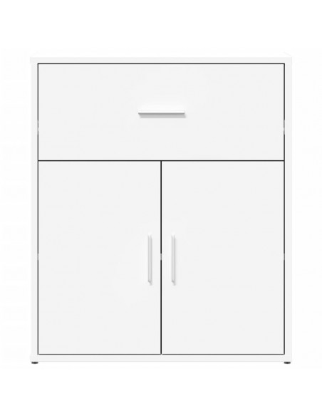 Credenza Bianco 60x31x70 cm in Legno Multistrato