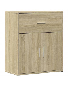 Credenza Rovere Sonoma 60x31x70 cm in Legno Multistrato 2