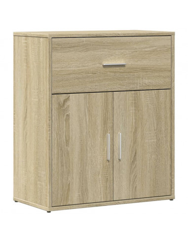 Credenza Rovere Sonoma 60x31x70 cm in Legno Multistrato