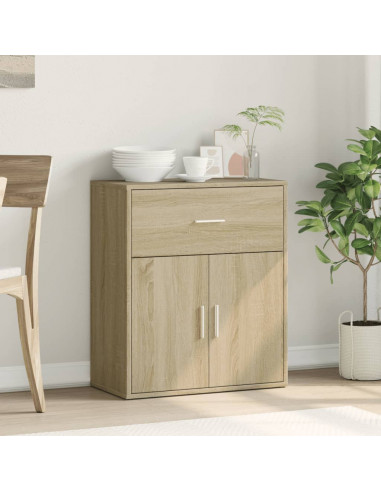 Credenza Rovere Sonoma 60x31x70 cm in Legno Multistrato