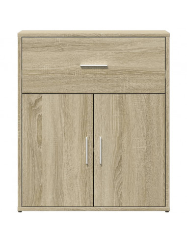 Credenza Rovere Sonoma 60x31x70 cm in Legno Multistrato