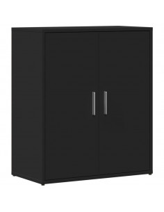 Credenza Nero 60x31x70 cm in Legno Multistrato 2