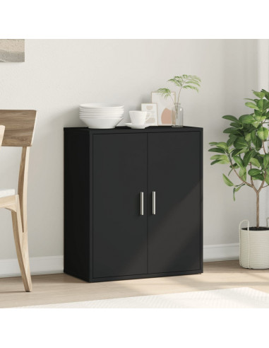 Credenza Nero 60x31x70 cm in Legno Multistrato