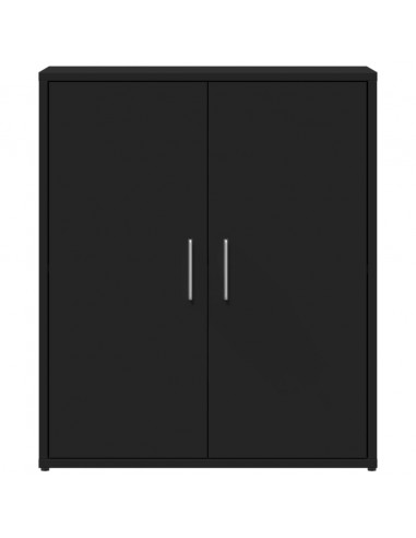 Credenza Nero 60x31x70 cm in Legno Multistrato