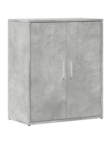 Credenza Grigio Cemento 60x31x70 cm in Legno Multistrato