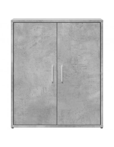 Credenza Grigio Cemento 60x31x70 cm in Legno Multistrato