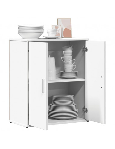 Credenza Bianco 60x31x70 cm in Legno Multistrato