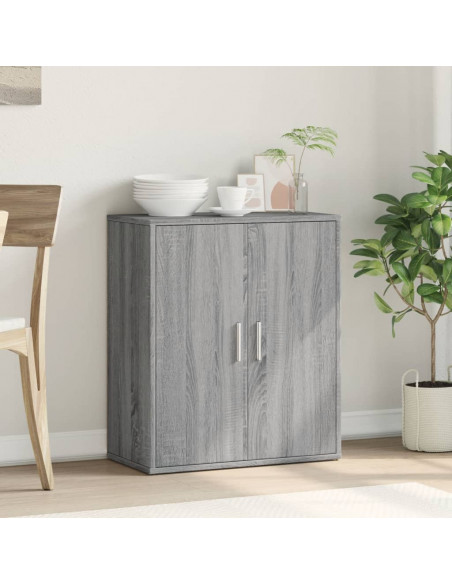 Credenza Grigio Sonoma 60x31x70cm in Legno Multistrato