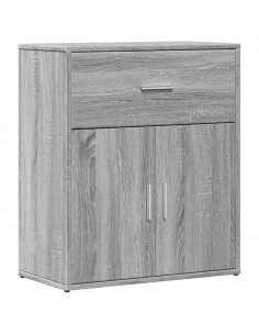 Credenza Grigio Sonoma 60x31x70cm in Legno Multistrato 2