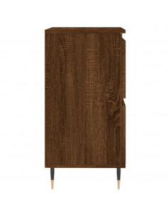 Credenza Rovere Marrone 60x35x70 cm in Legno Multistrato 2