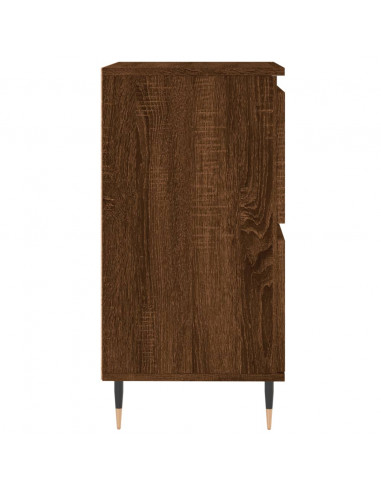 Credenza Rovere Marrone 60x35x70 cm in Legno Multistrato