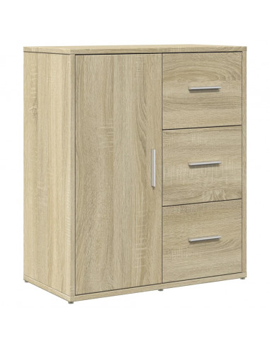 Credenza Rovere Sonoma 60x31x70 cm in Legno Multistrato