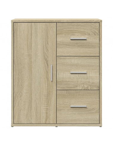Credenza Rovere Sonoma 60x31x70 cm in Legno Multistrato