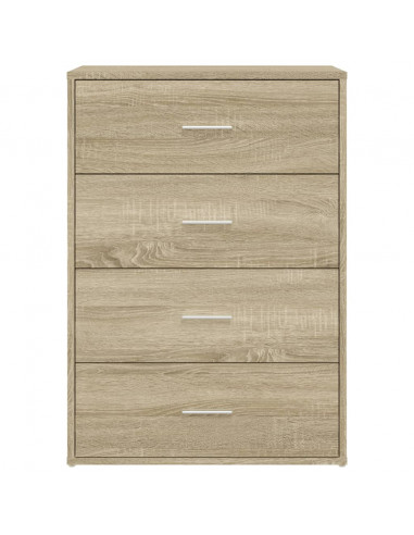 Credenza Rovere Sonoma 60x31x84 cm in Legno Multistrato