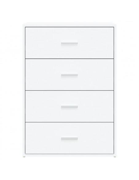 Credenza Bianca 60x31x84 cm in Legno Multistrato
