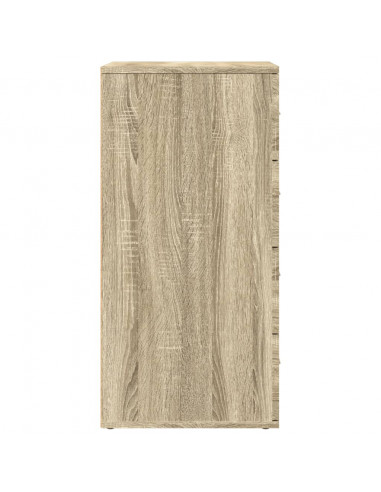 Credenza Rovere Sonoma 60x39x80 cm in Legno Multistrato
