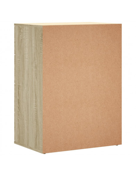 Credenza Rovere Sonoma 60x39x80 cm in Legno Multistrato