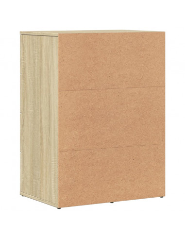 Credenza Rovere Sonoma 59x39x80 cm in Legno Multistrato