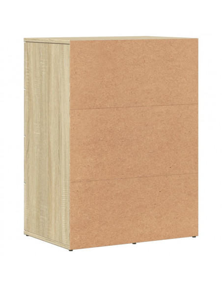 Credenza Rovere Sonoma 59x39x80 cm in Legno Multistrato
