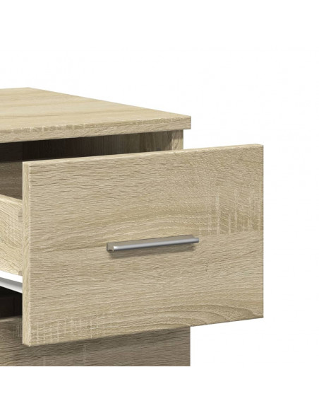 Credenza Rovere Sonoma 59x39x80 cm in Legno Multistrato