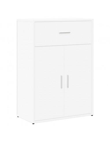 Credenza Bianca 60x30x84 cm in Legno Multistrato