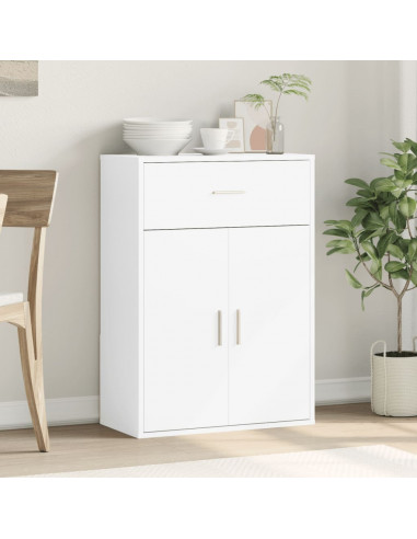 Credenza Bianca 60x30x84 cm in Legno Multistrato
