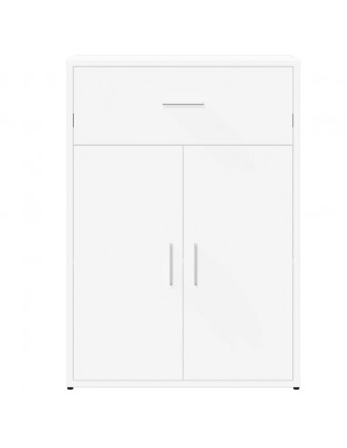 Credenza Bianca 60x30x84 cm in Legno Multistrato