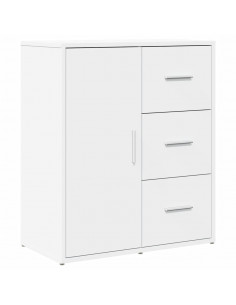 Credenza Bianco 60x31x70 cm in Legno Multistrato 2