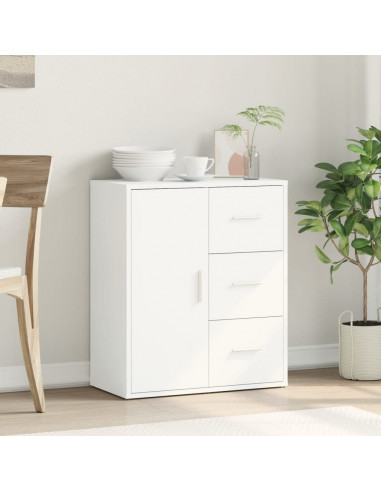 Credenza Bianco 60x31x70 cm in Legno Multistrato