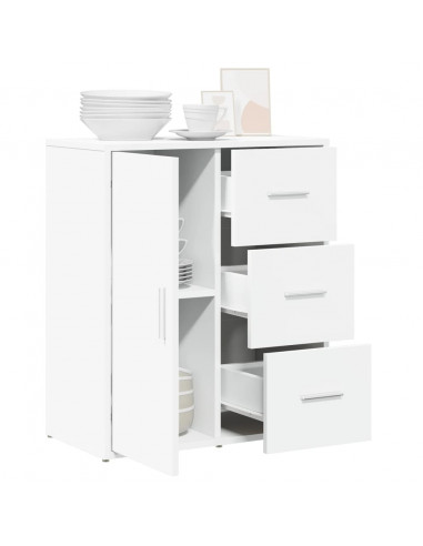 Credenza Bianco 60x31x70 cm in Legno Multistrato