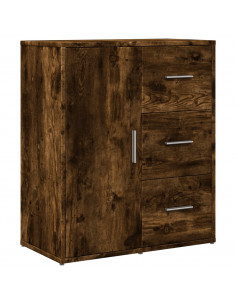 Credenza Rovere Fumo 60x31x70 cm in Legno Multistrato 2