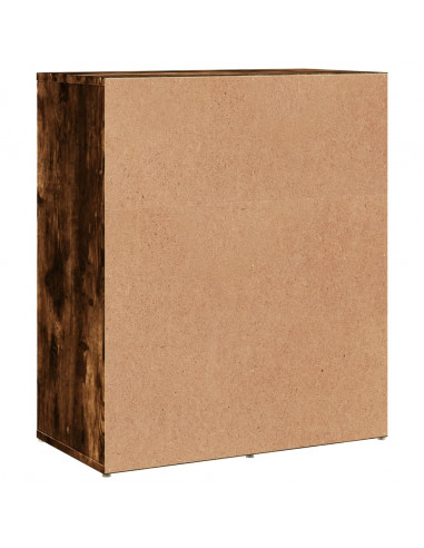 Credenza Rovere Fumo 60x31x70 cm in Legno Multistrato