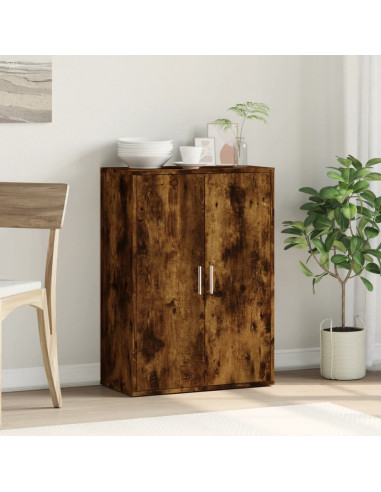 Credenza Rovere Fumo 60x31x84 cm in Legno Multistrato
