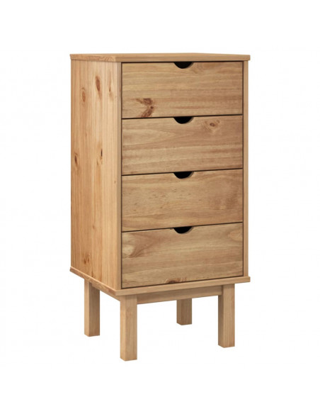 Cassettiera OTTA 45x39x90 cm in Legno Massello di Pino