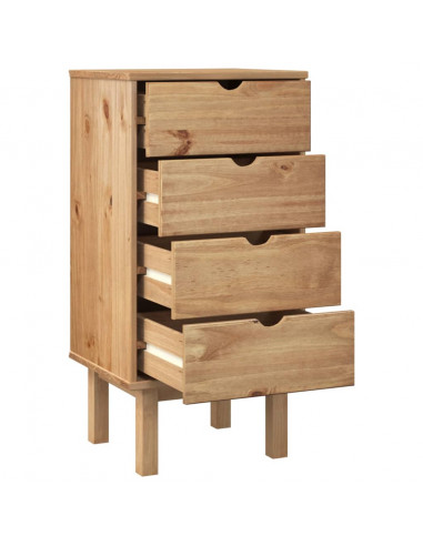 Cassettiera OTTA 45x39x90 cm in Legno Massello di Pino