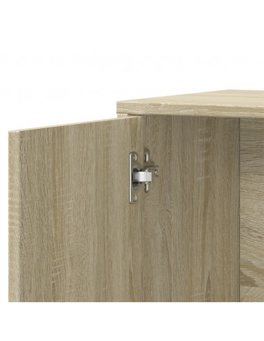 Credenza Rovere Sonoma 60x31x70 cm in Legno Multistrato
