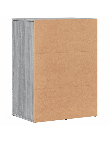 Credenza Grigio Sonoma 59x39x80 cm in Legno Multistrato