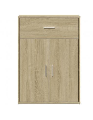 Credenza Rovere Sonoma 60x30x84 cm in Legno Multistrato