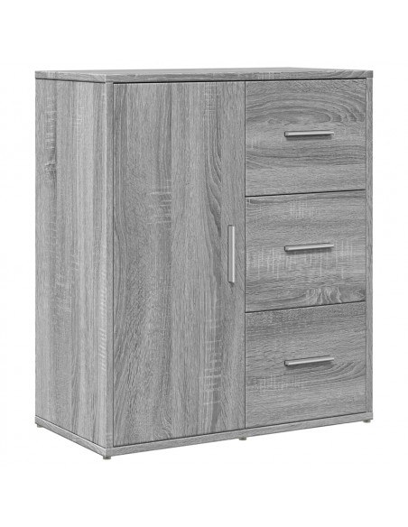 Credenza Grigio Sonoma 60x31x70cm in Legno Multistrato